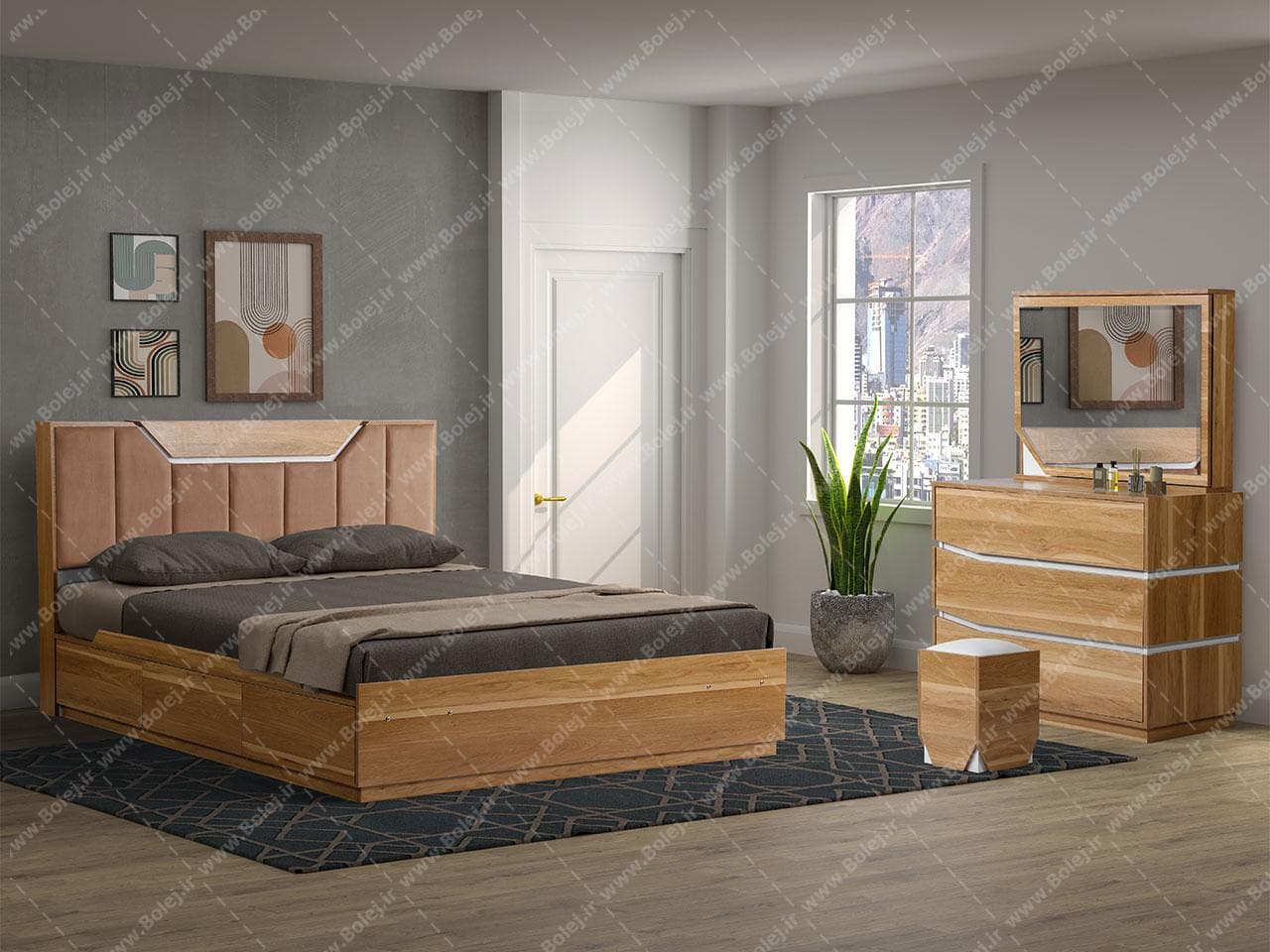 سرویس خواب مدرن دونفره زاگرس
